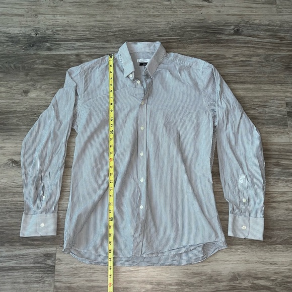 Men's Striped Shirt -  Black and White - Picture 5 of 8